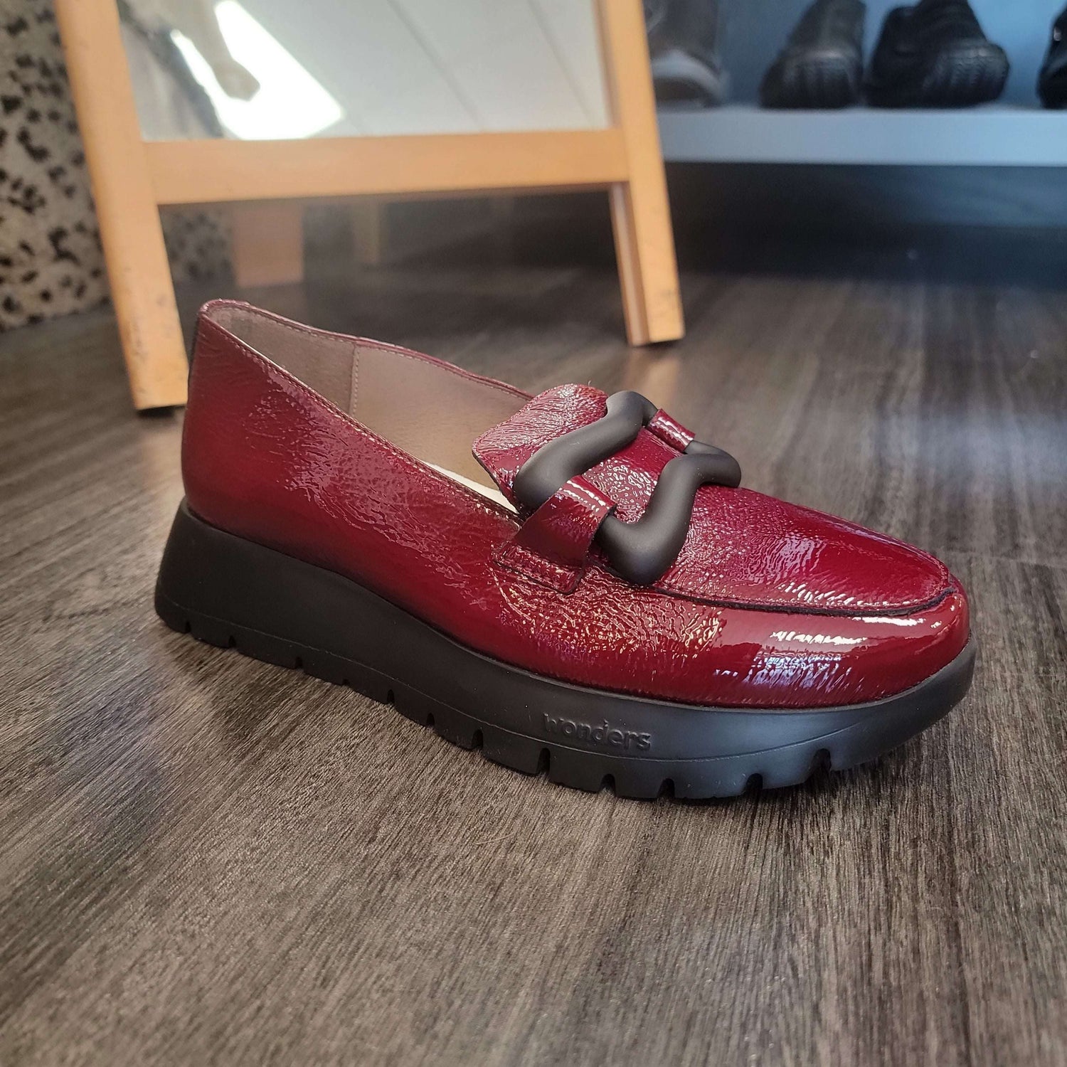 Wonders - A-2430, Loafers, WONDERS, Plum Bottom
