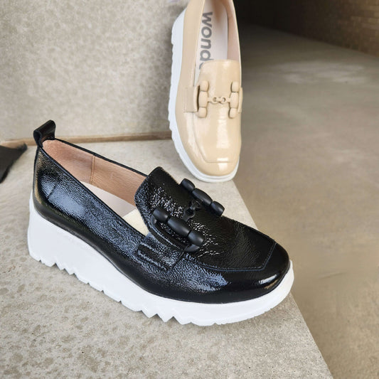 Wonders - E-6723, Loafer, WONDERS, Plum Bottom