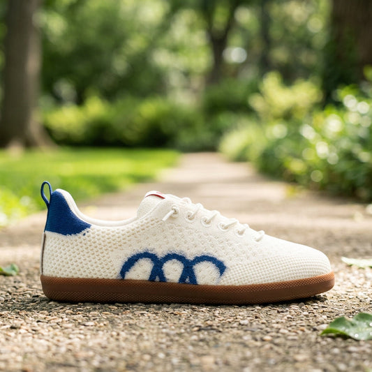 WOOLLOOMOOLOO Engadine White-Royal Blue Ecru