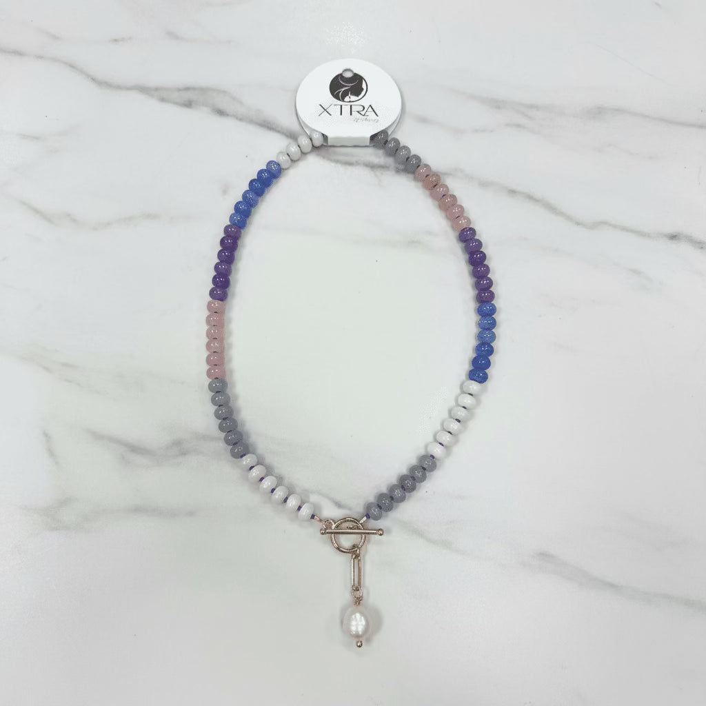XTRA by Stacey - The Gemstone Candy Necklace Moonlit Bloom, JEWELRY, XTRA by Stacey, Plum Bottom