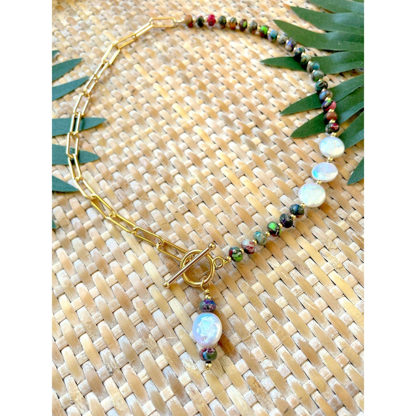 [XTRA by Stacey - The Vida Necklace - Rainbow Jasper], [JEWELRY], [XTRA by Stacey], [Plum Bottom].