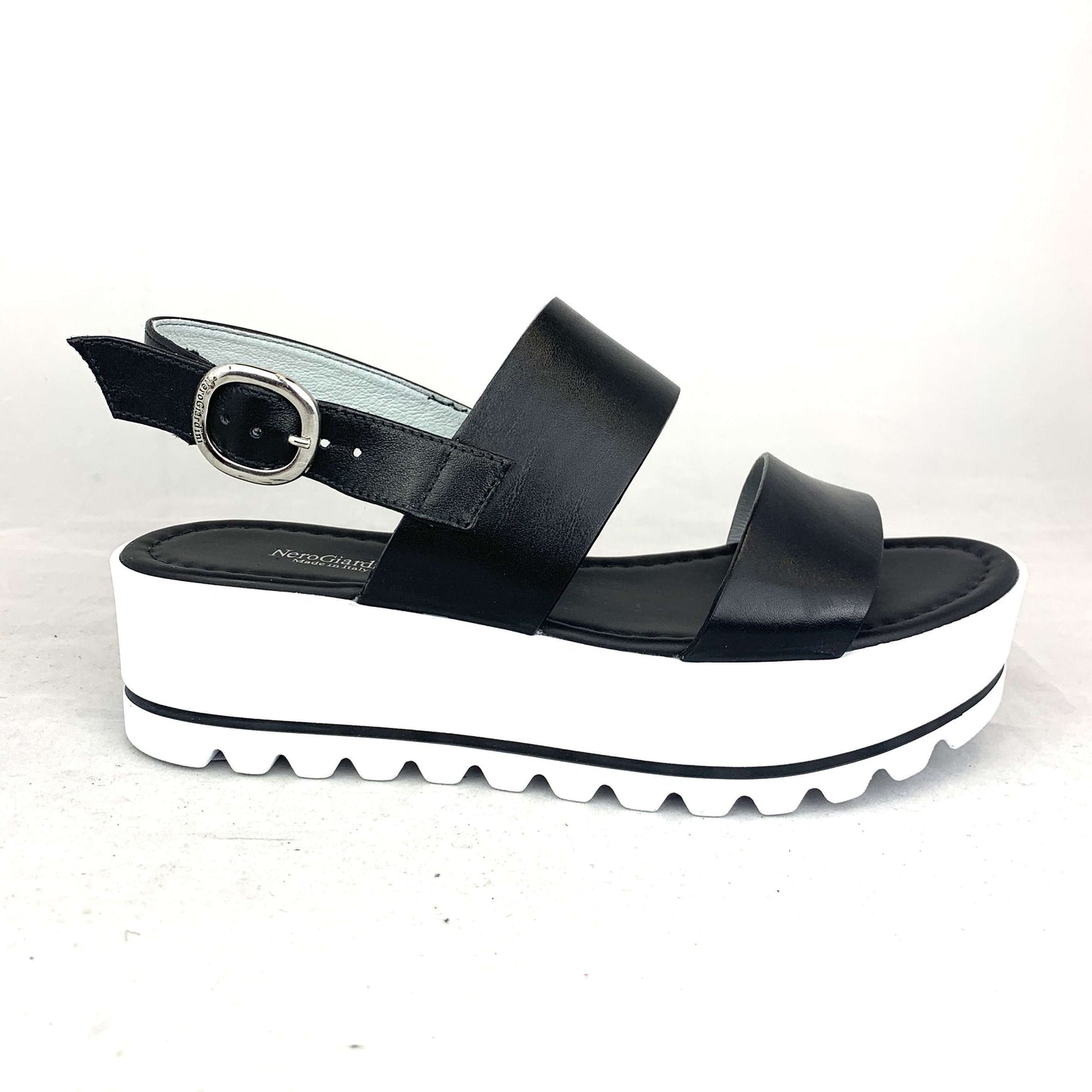 [Nero Giardini - 12581 Double Band Sandal], [Sandals], [Nero Giardini], [Plum Bottom].