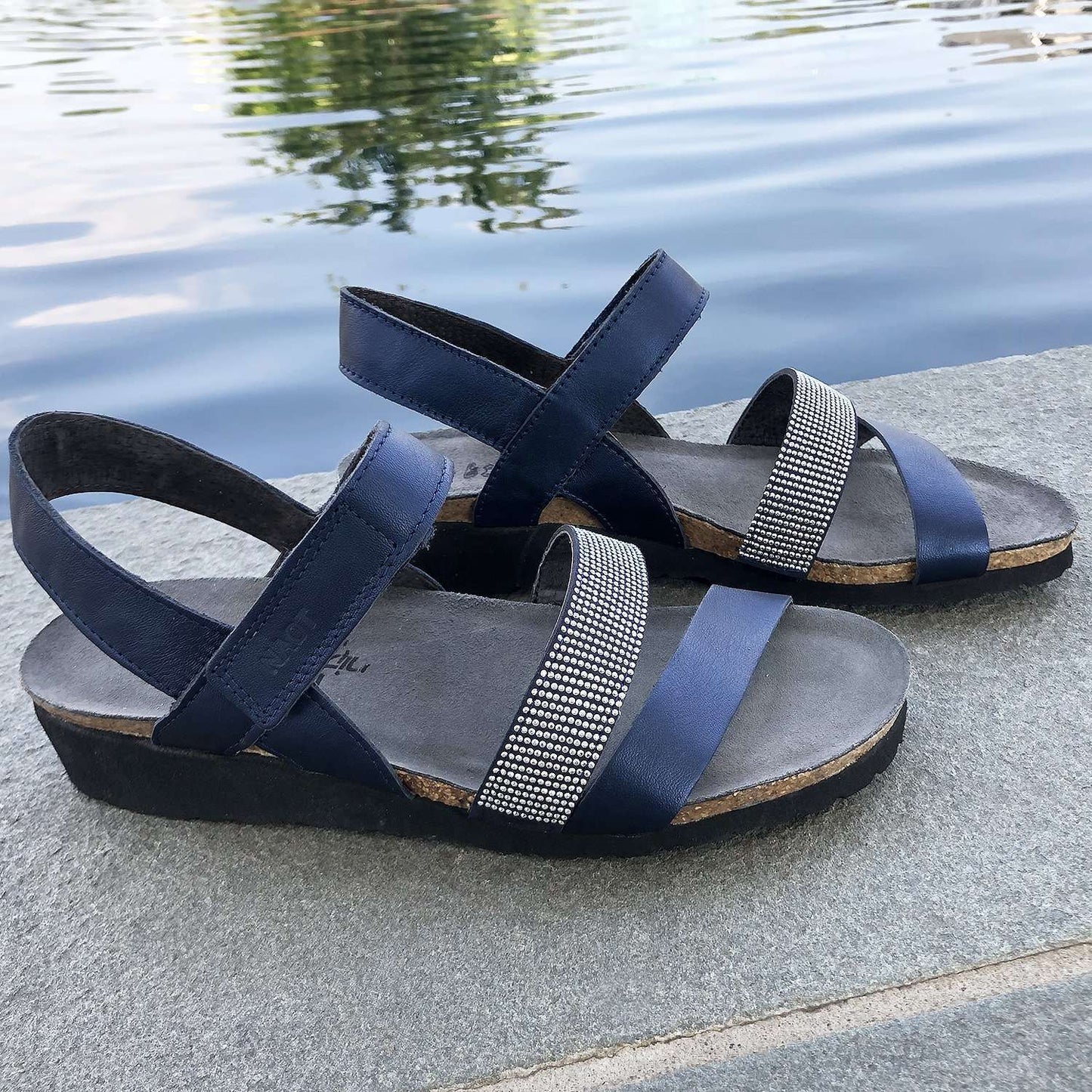 [Naot - Krista Bling Sandal], [Sandals], [Yaleet], [Plum Bottom].