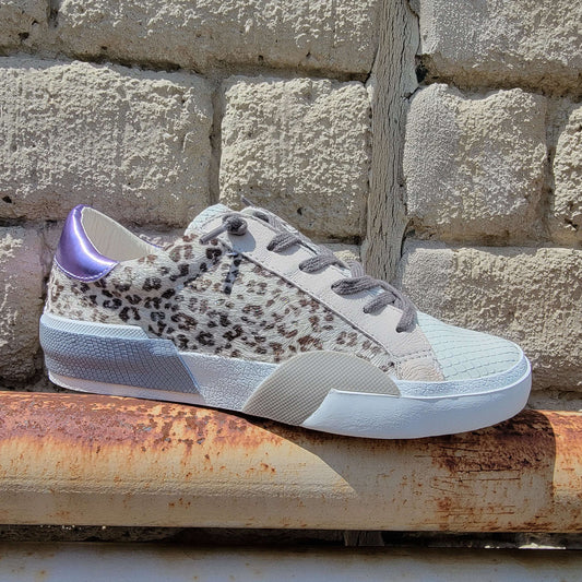 Dolce Vita - Zina White Leopard/Purple, Sneakers, Dolce Vita, Plum Bottom