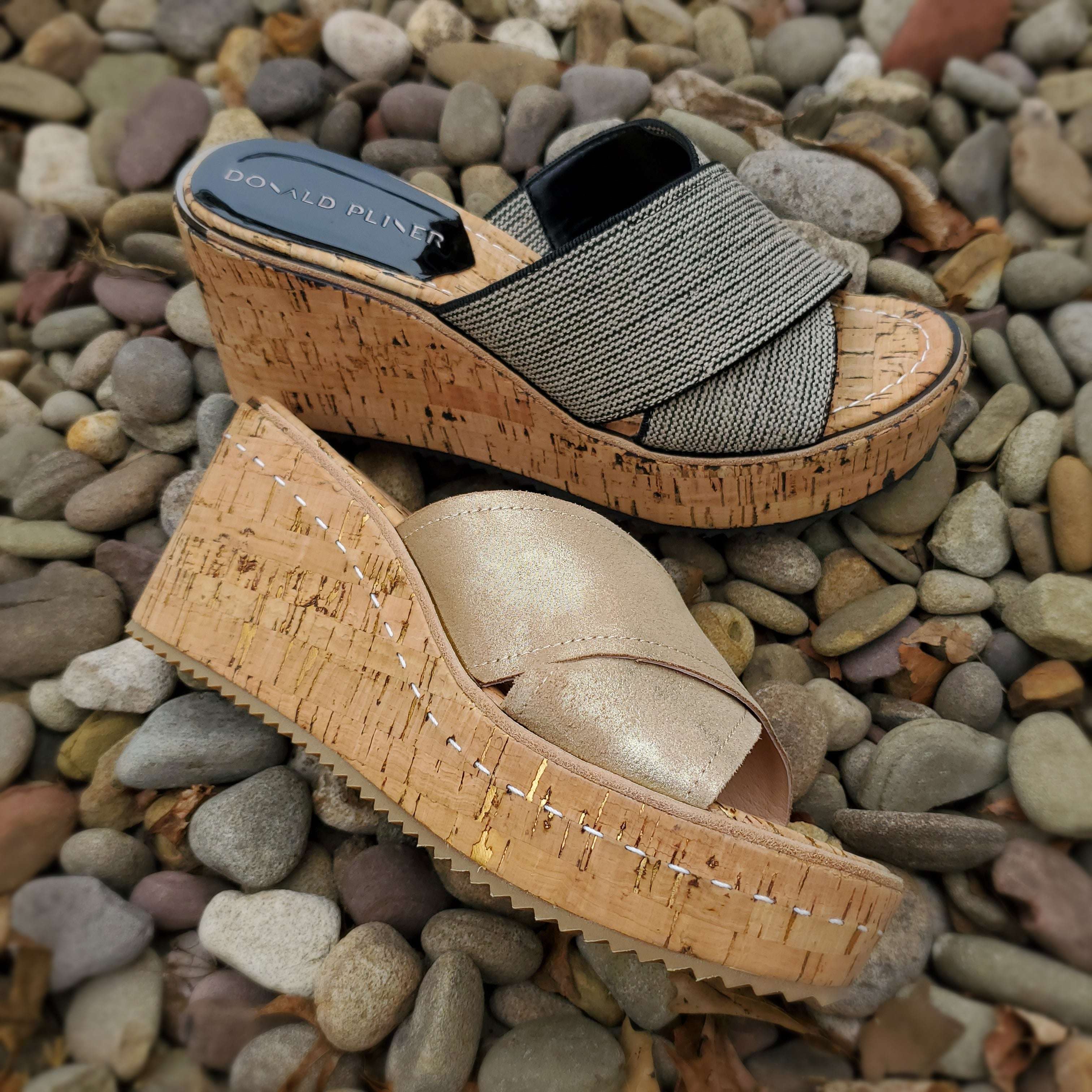 Donald pliner store cork wedge sandals