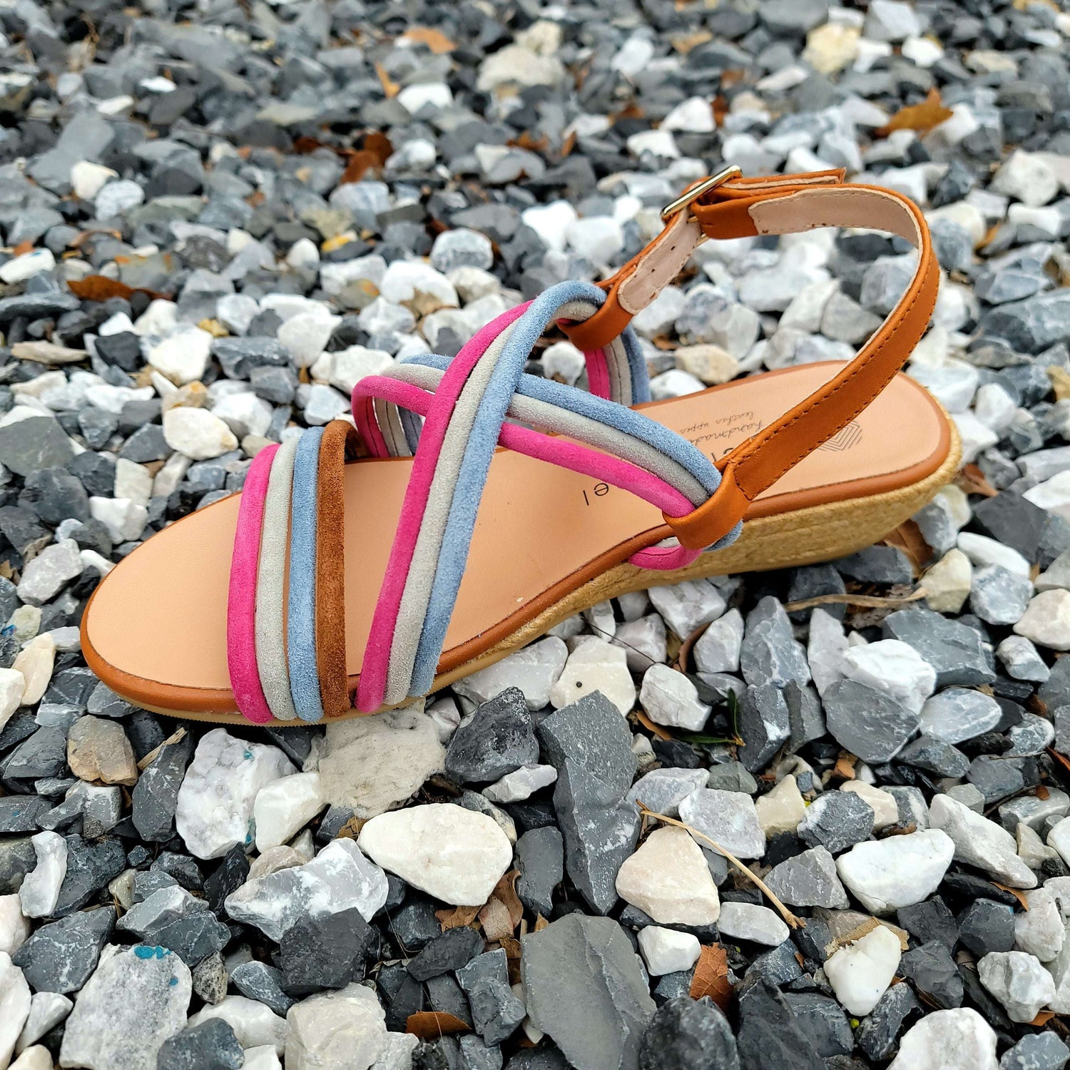 Eric Michael - Andrea - Multi, Sandals, Eric Michael, Plum Bottom