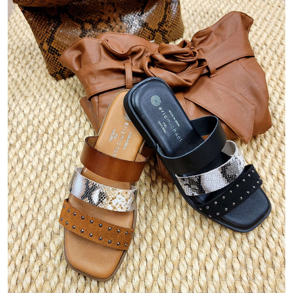 DEMI DOUBLE STRAP SANDALS (NATURAL)