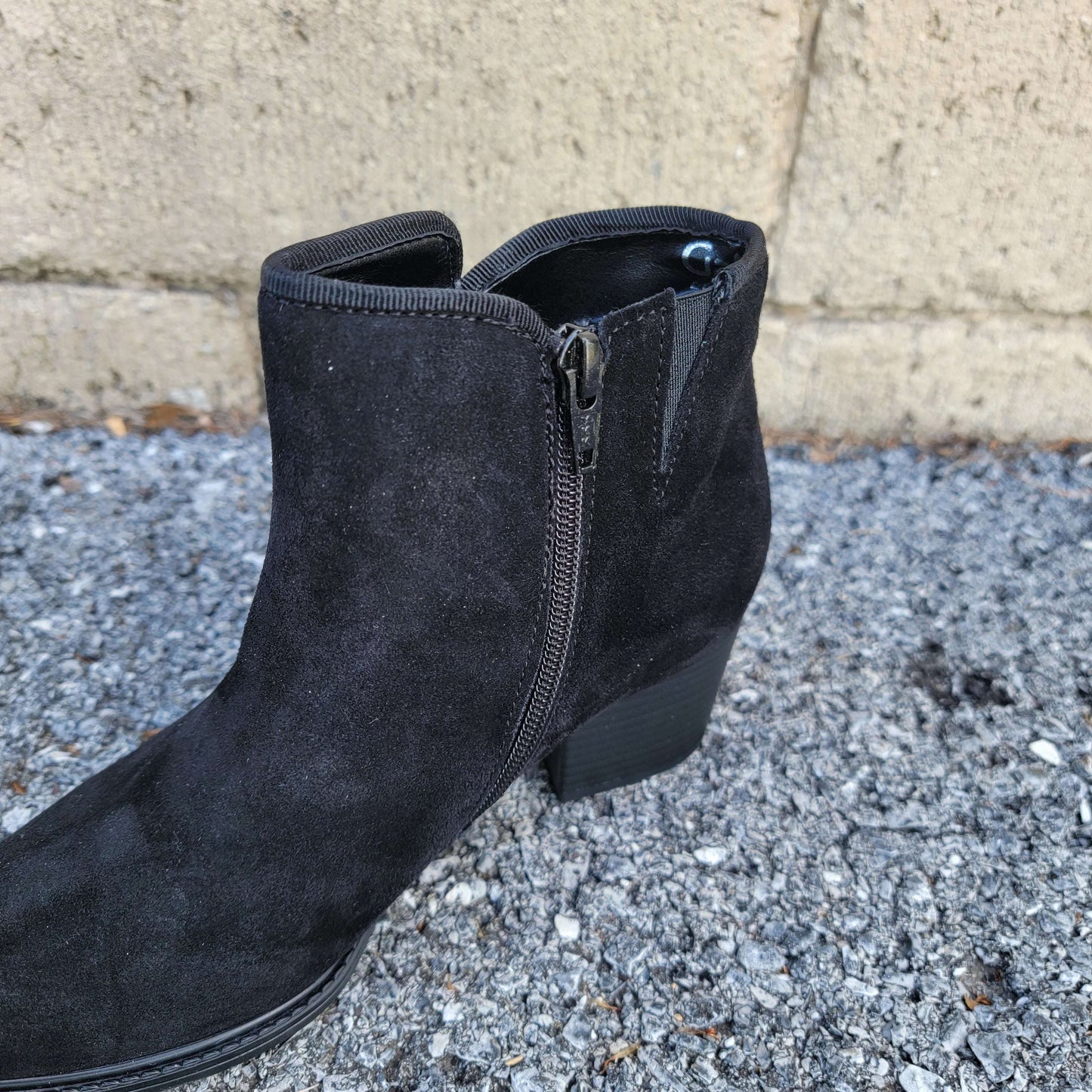 Gabor - Ankle Boot Black /Desert Suede, Boot, Gabor, Plum Bottom
