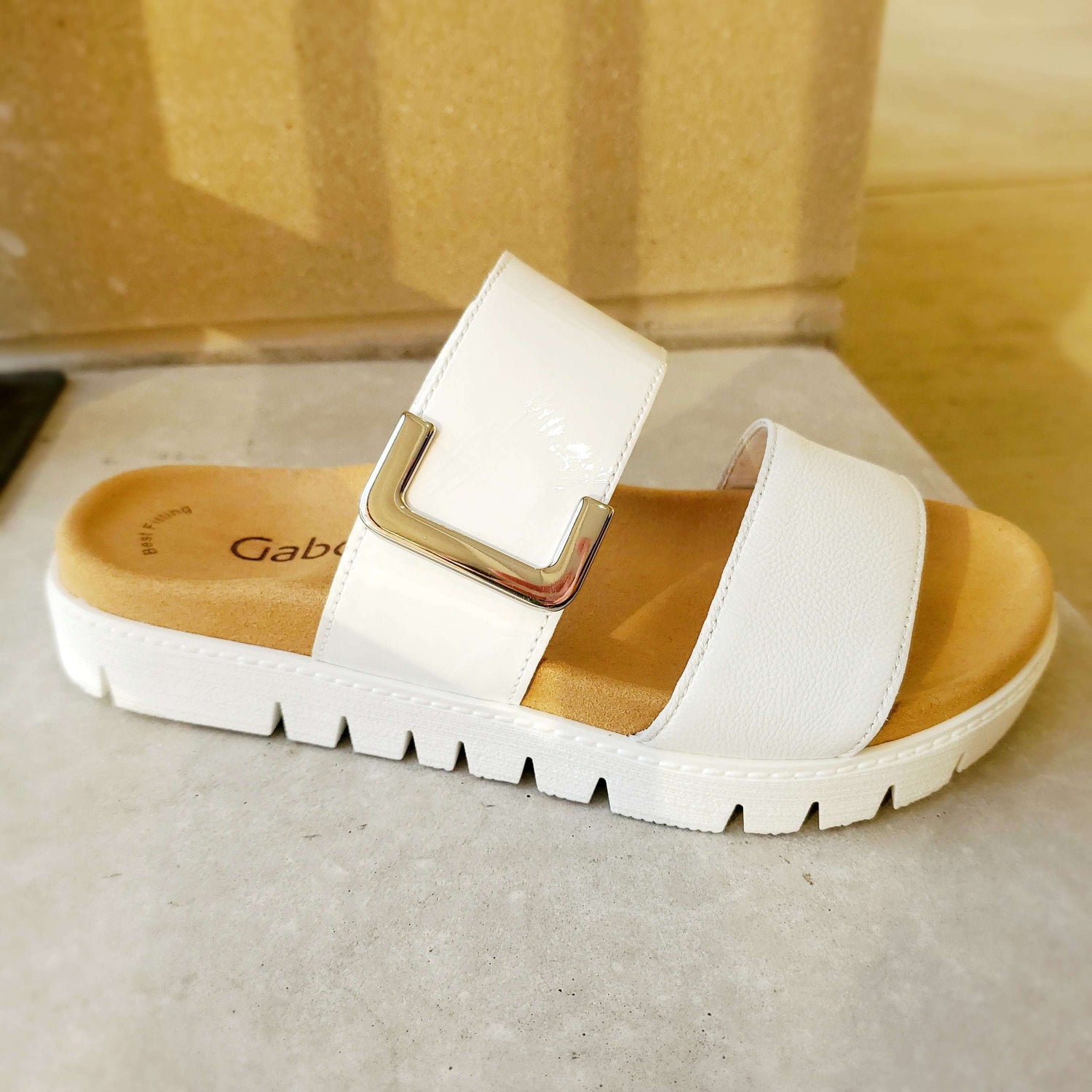 [Gabor - Flatform Slide Sandal], [Sandals], [Gabor], [Plum Bottom].
