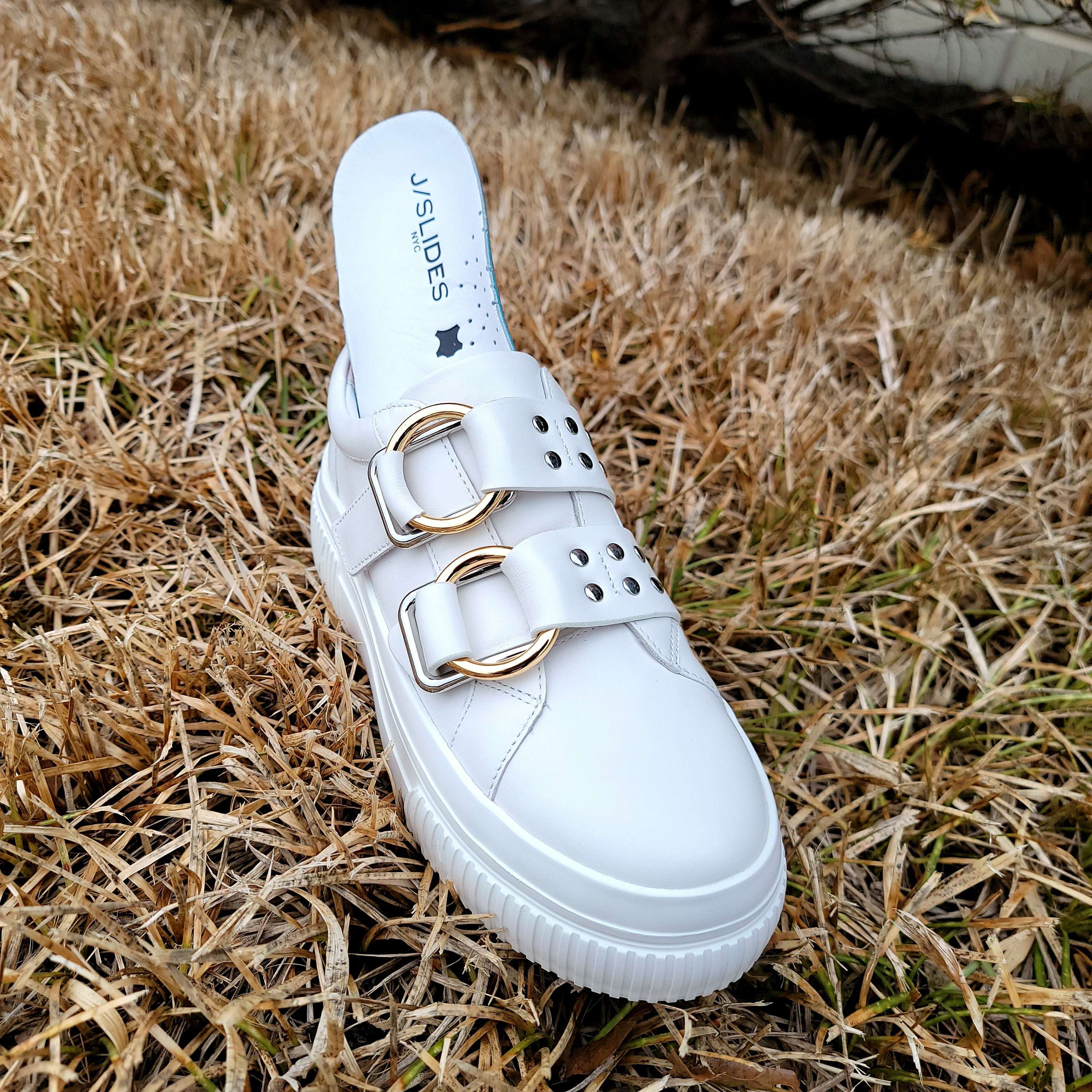 White hot sale j slides