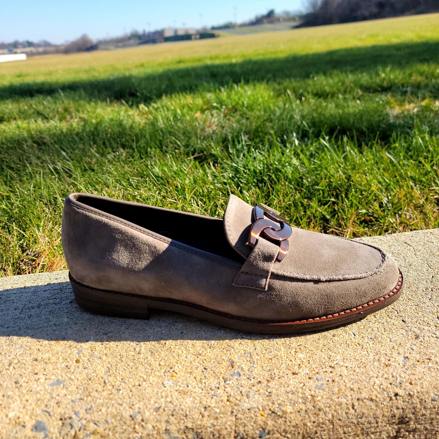 Kyle - Taupe Suede, Loafer, Ara, Plum Bottom