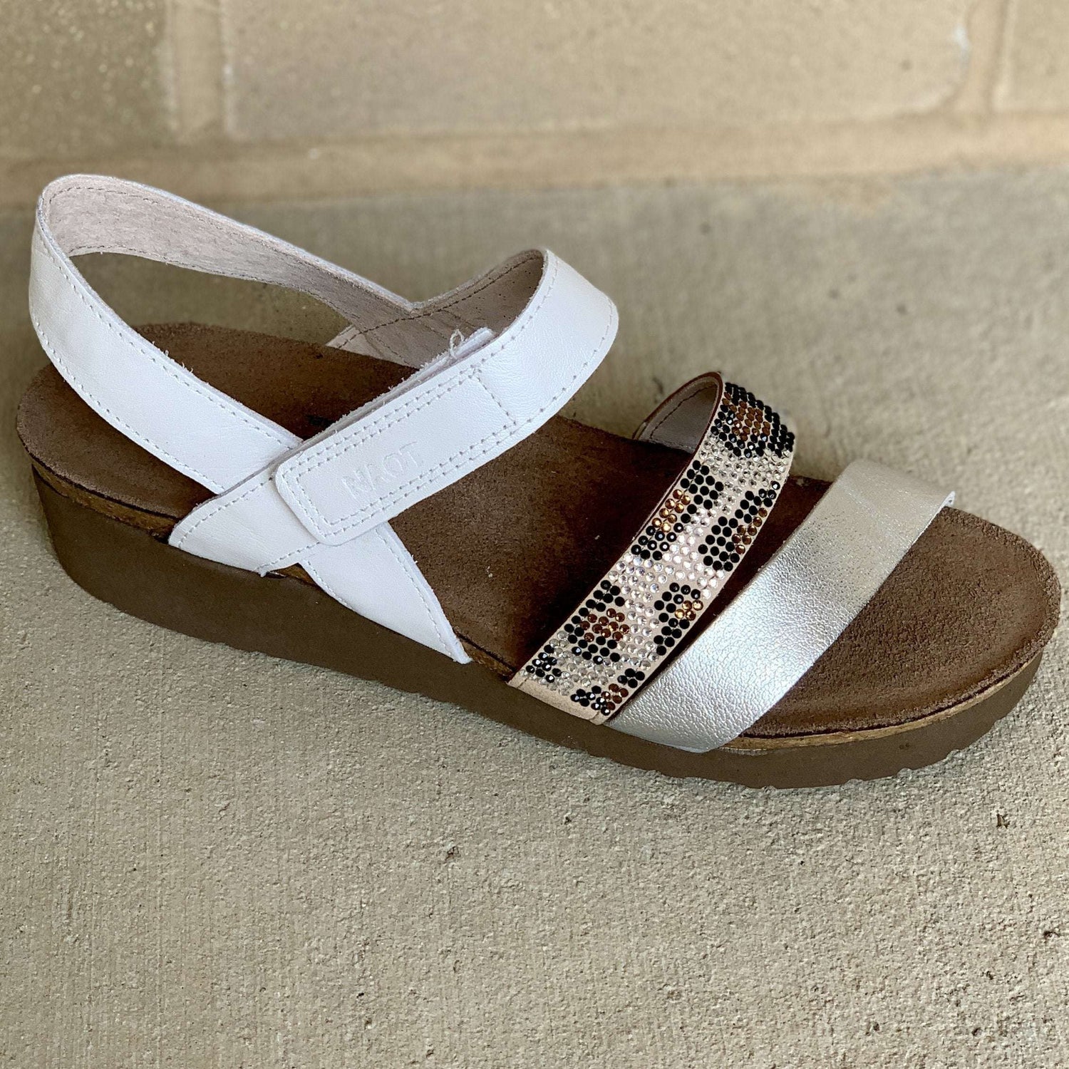 [Naot - Krista Bling Sandal], [Sandals], [Yaleet], [Plum Bottom].