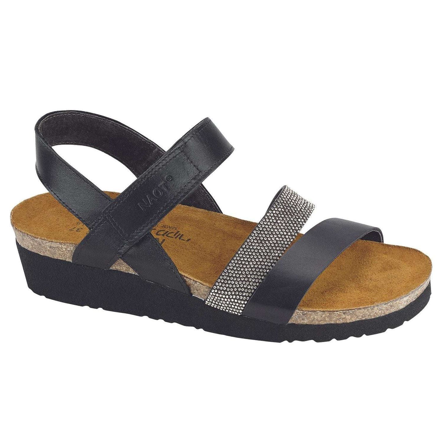 [Naot - Krista Bling Sandal], [Sandals], [Yaleet], [Plum Bottom].