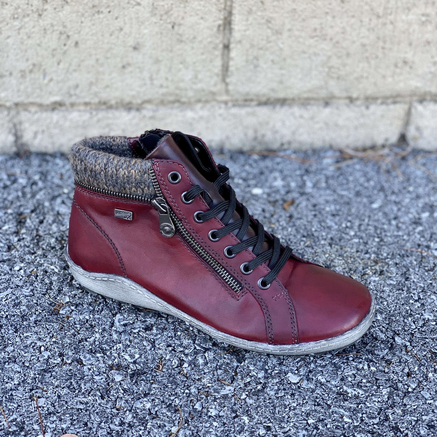 [Remonte- R1473-35 Red Sneaker], [SNEAKER], [Remonte], [Plum Bottom].
