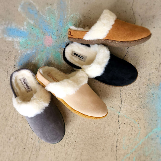 Sorel - Nakiska Slide 2, Slippers, Sorel, Plum Bottom