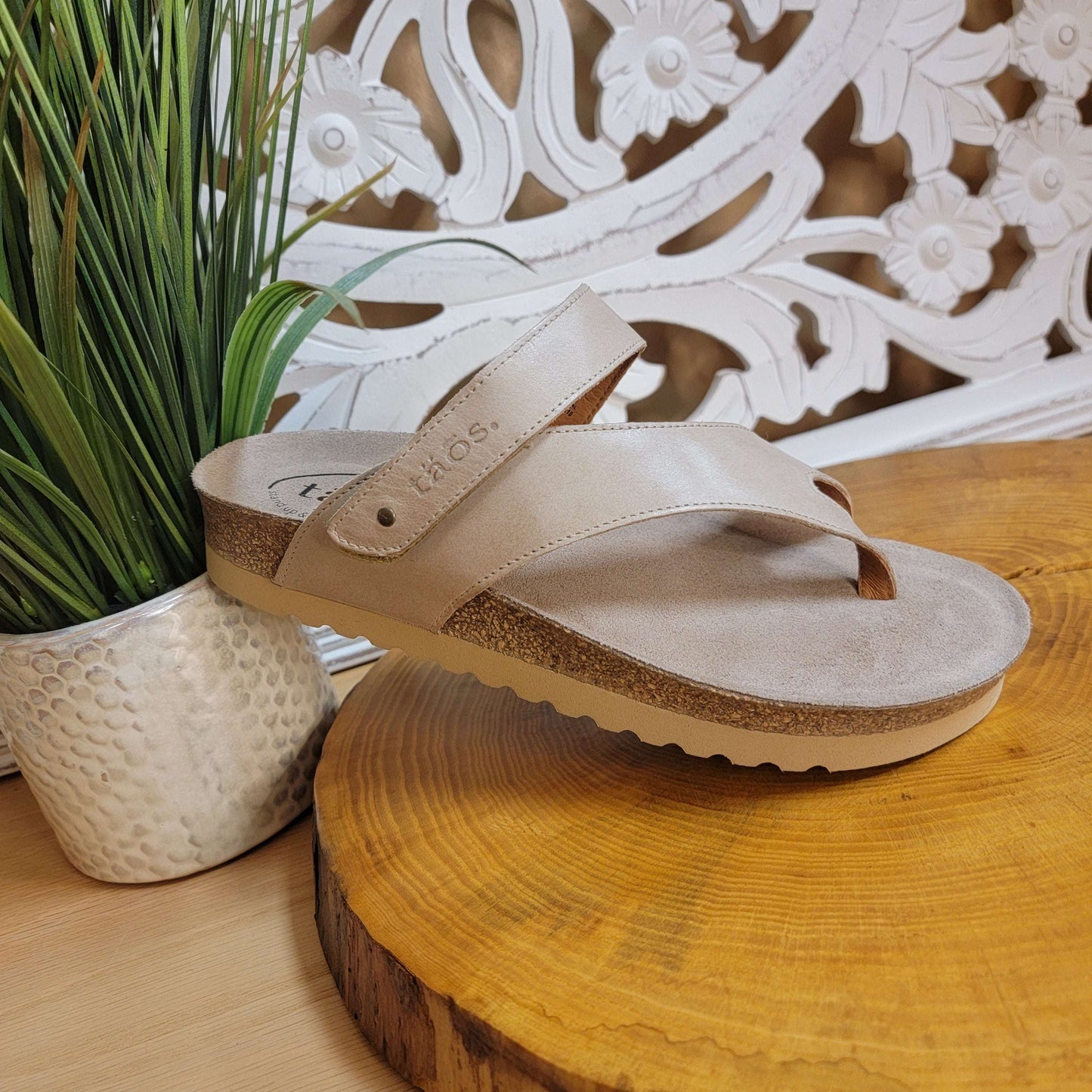TAOS - LOLA - Stone, Sandals, TAOS, Plum Bottom