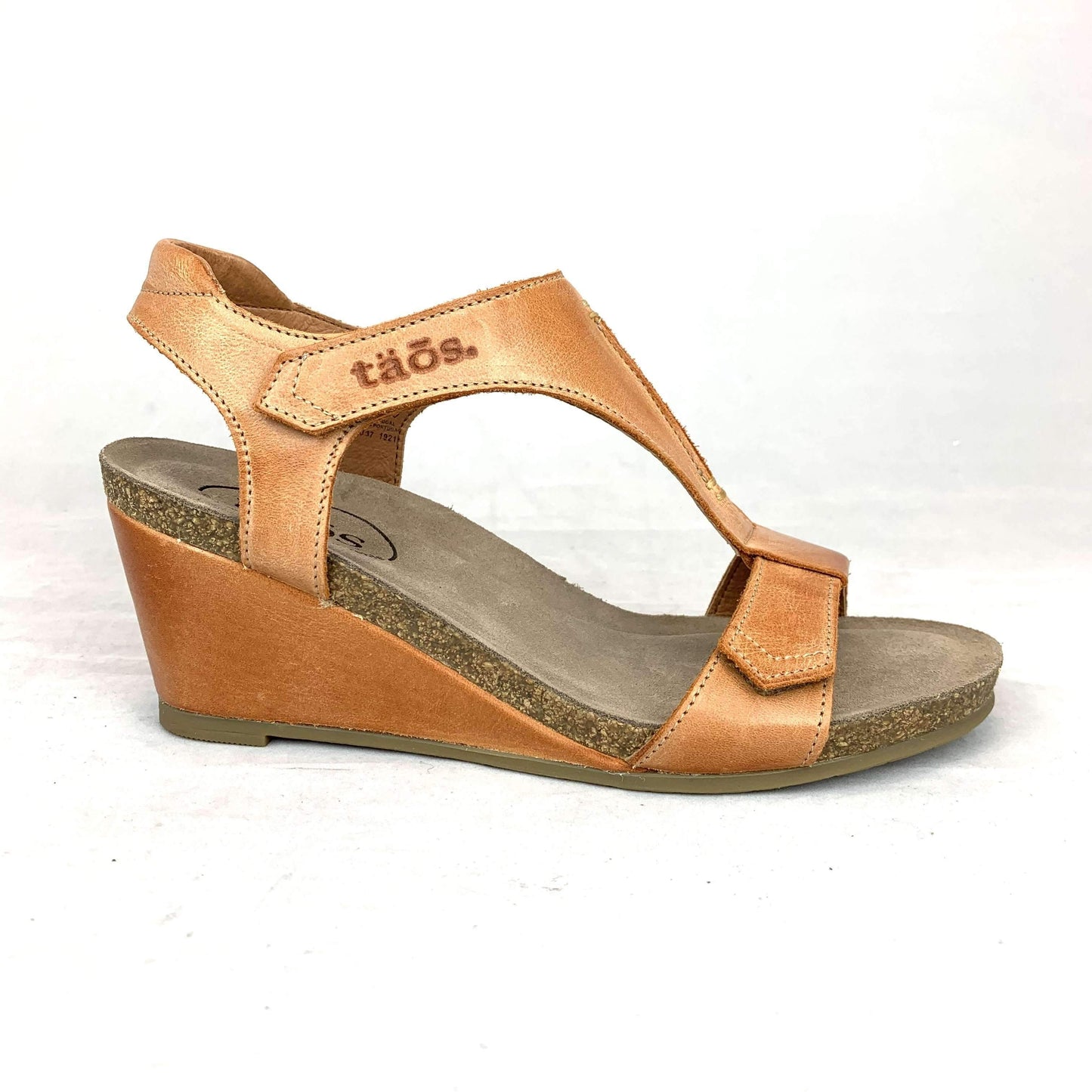 [Taos- Sheila Wedge with Adjustable Straps], [Sandals], [TAOS], [Plum Bottom].