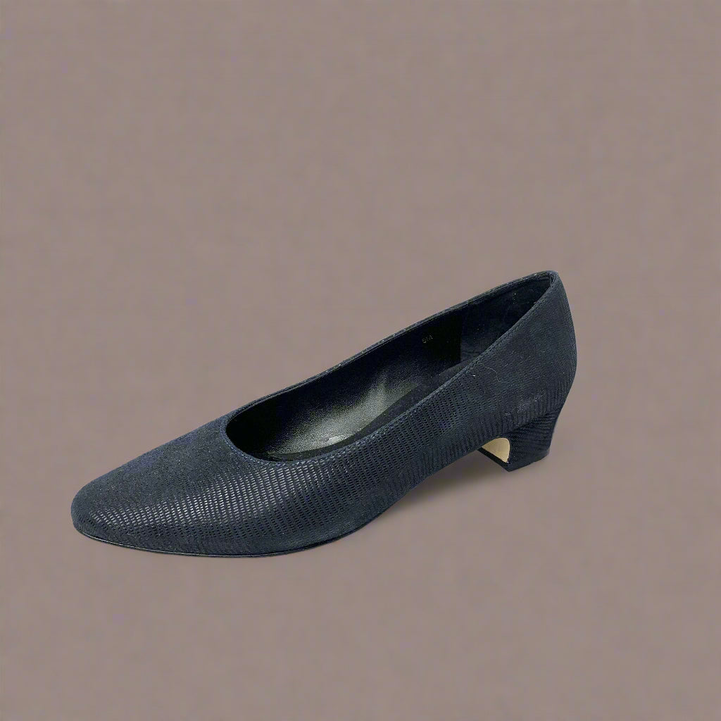 [Vaneli- Astyr Low Heel Pump with E-Print], [Pumps], [Van Eli], [Plum Bottom].