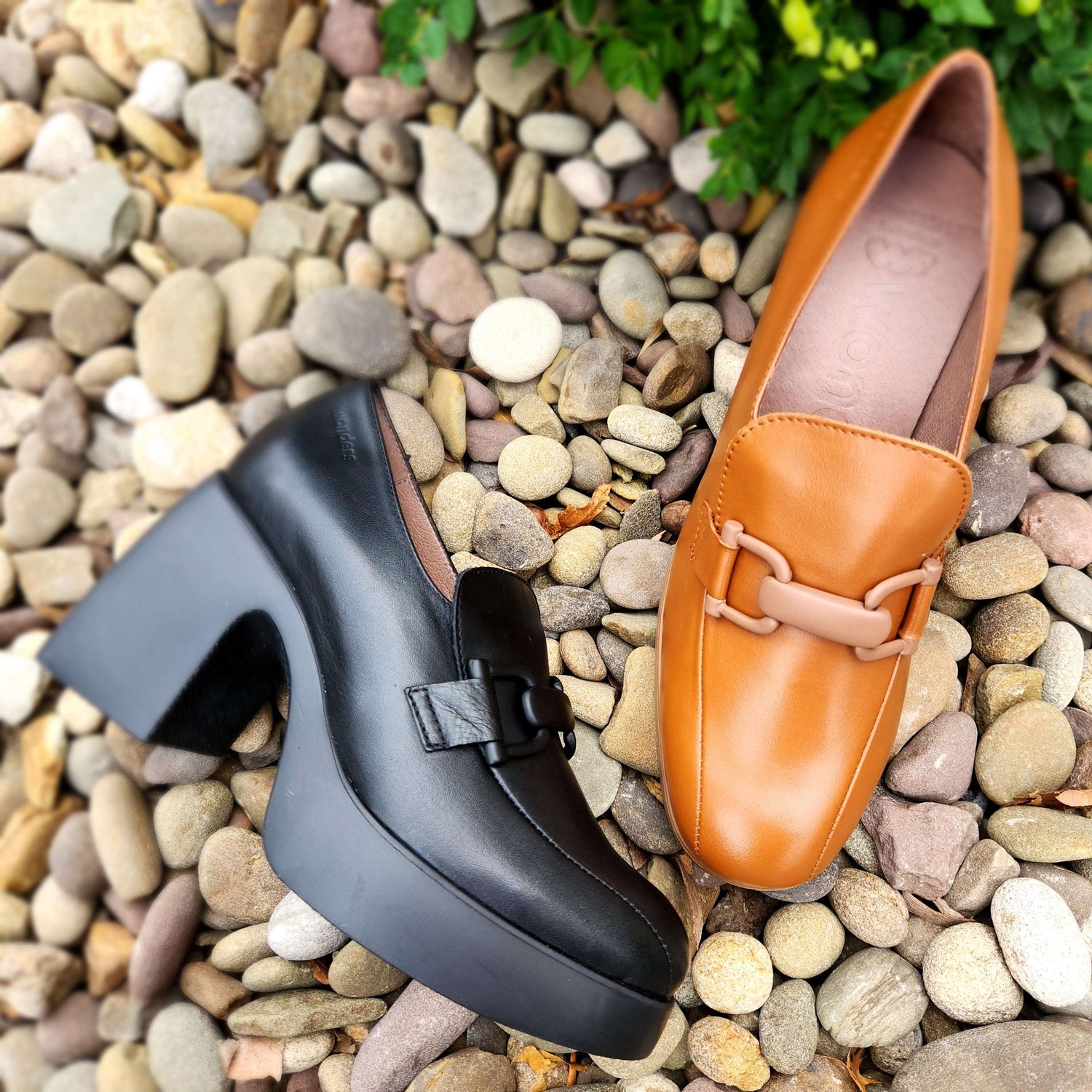 Wonder - Platform Heel Loafer, Loafers, WONDERS, Plum Bottom